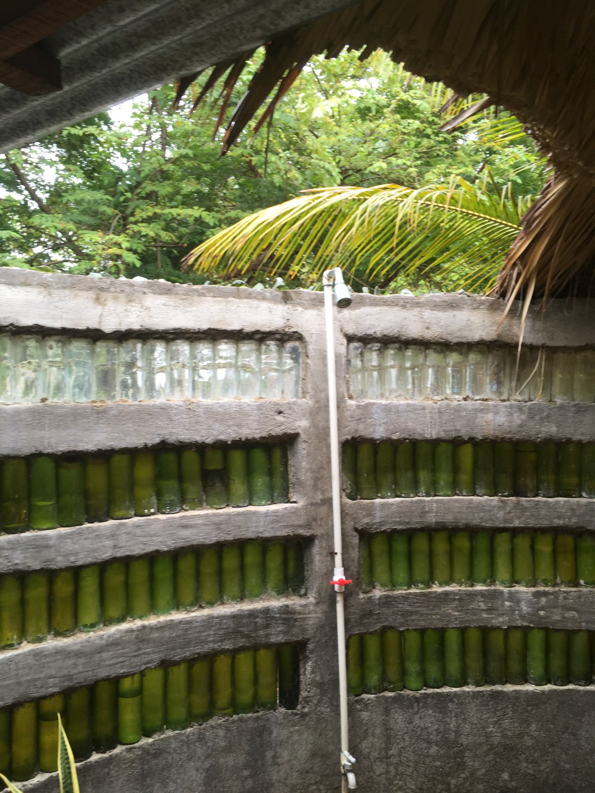 Showering under the stars 